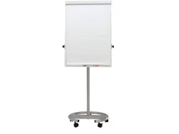 Verrijdbare Flipover MAULoffice Ronde Voet Zilver