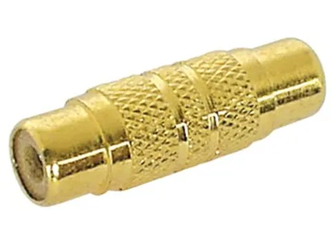 Vrouwelijke Rca Plug Naar Vrouwelijke Rca Plug - Verguld