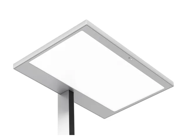 Luctra LED Vloerlamp Vitawork Up 12.000 lm Zilver - Zwart