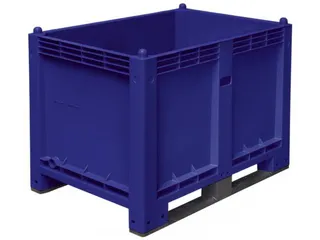 Stapelcontainer Pp Hxbxd 850X1200X800Mm 550 Liter 2Sledepoten Blauw - 1