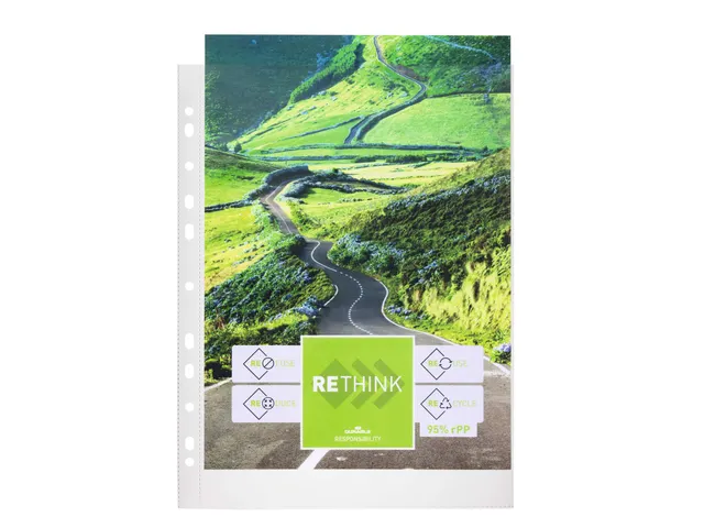 Geperforeerde hoes Premium A4 Staand rPP 100 stuks