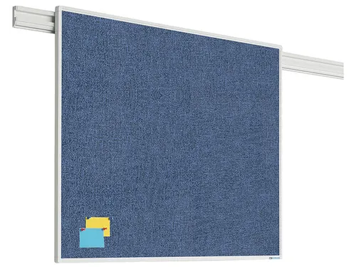 Partnerline Prikbord 90x180cm Camira Blauw Paars