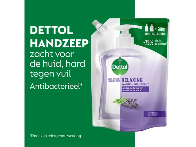 Dettol Handzeep Soothe Lavendel & Vioolbloesem navulling 500ml