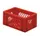 Euronorm-Stapelbak 5.5l 145x 300x 200mm Wanden/Bodem Opengewerkt Rood