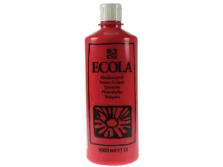 Plakkaatverf Ecola Flacon van 1000 ml Scharlakenrood - 1