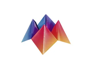Vouwblaadjes Folia 100gr 15x15cm 100 vel regenboog - 4
