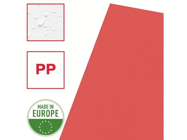 L-map Esselte Standaard A4 Pp Rood 0.11mm