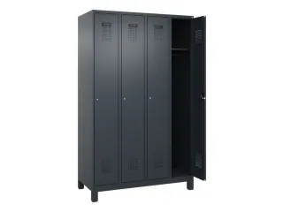 locker,HxBxD 1950x1200x500mm,4vak,vak B 300mm,cil.-slot,voeten - 2