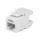 180° Cat6 Contactbus - RJ45 Ethernet Cat6 Wandcontactbus Wit