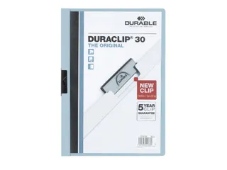 Klemmap Durable Duraclip A4 3mm 30 vellen lichtblauw - 1