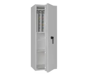 sleutelkluis,HxBxD 1400x500x420mm,400haak,legborden,romp RAL7035 - 3