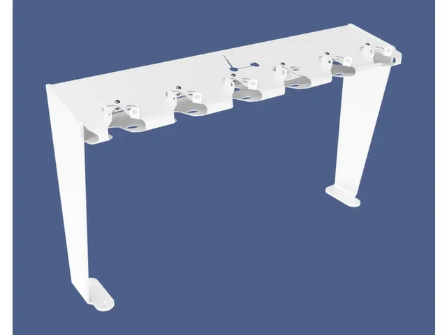 Steprek voor 6 steppen L 1006mm eenzijdig RAL9010