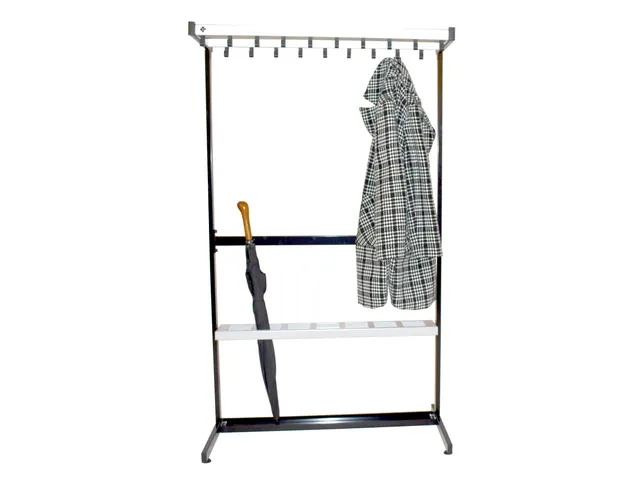 Pro-line Garderoberek Enkelzijdig 19 Haken grijs zwart