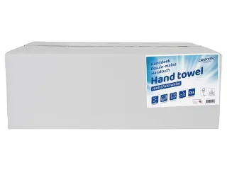 Handdoek Cleaninq I-vouw 2-laags 203x320mm 25x120 stuks wit - 2