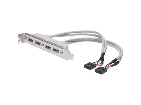 Usb Slot Bracket Cable 4x Type A-2X10PI