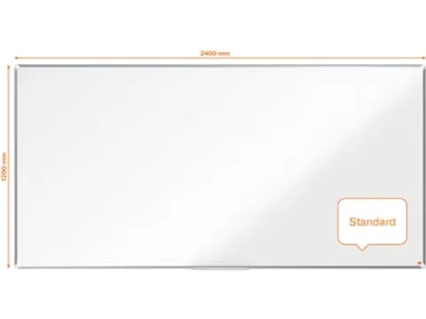 Nobo Whiteboard 120x240cm Premium Plus Magnetisch Emaille
