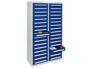 ladekast,HxBxD 1800x1000x500mm,34lade(n),centr. vergrendeling - 1