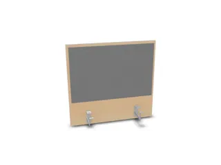 opzetpaneel,v. bureau,aanbouw achter,B 600mm,NE-esdoorn,BN8078-grijs - 1