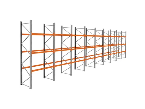 palletstelling,basis+8xaanbouw,HxBxD 3990x17425x1100mm,vakl. 3000kg