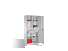 werkplaatskast,HxBxD 1950x930x500mm,romp RAL7035,front RAL7035