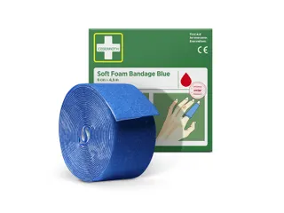 Bandage Cederroth Soft Foam blauw 6cmx4.5m - 6