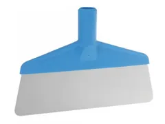 Vikan Vloerschraper RVS Blauw afgerond flexibel 26cm