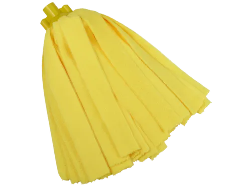Vikan Microfibre draadmop microvezel stroken schroefdraad Geel