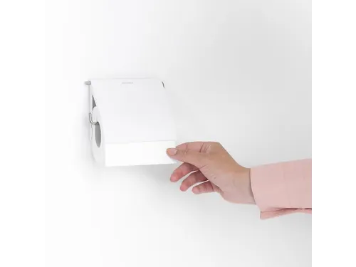 Renew Toiletrolhouder met Klep Wit Brabantia
