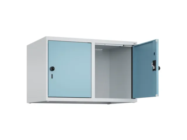 opzetkast,v. locker,2vak.,vak B 400mm,HxBxD 500x800x500mm,draaigrendel