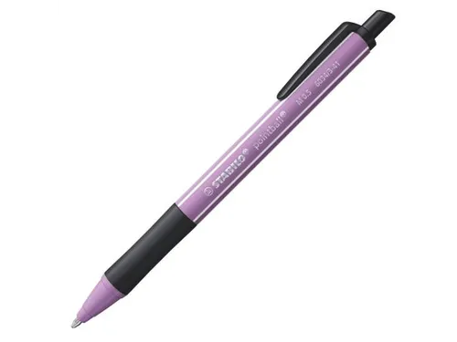 Balpen STABILO pointball Wildflower Grijsviolet Medium