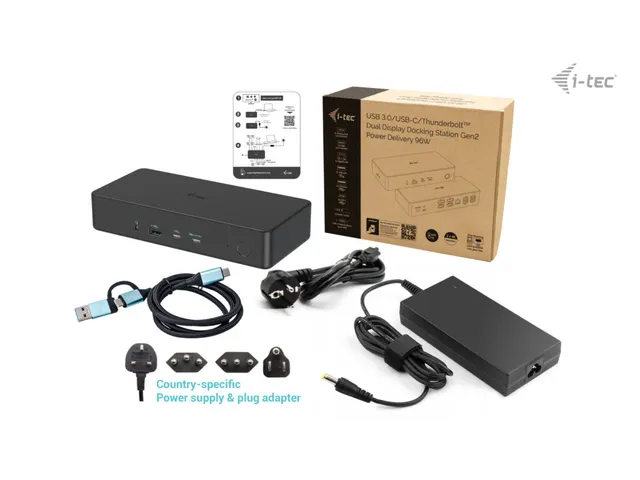 USB 3.0 / USB-C / Thunderbolt 3 Professional Dual 4K Display Docking S