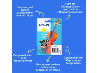 Inktcartridge Epson 250 T16N44 geel - 2