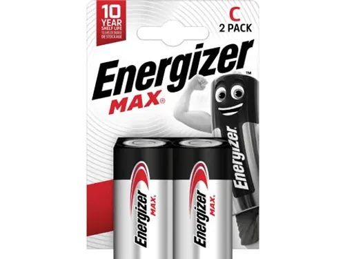 batterijen Max C, blister van 2 stuks