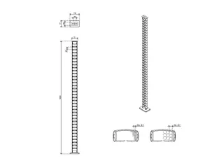 Addit kabelgeleider Grijs 34.472 Voor Zit-sta 130 cm - 5