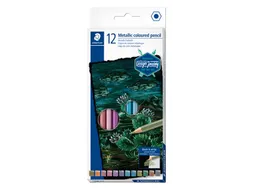 Kleurpotlood Staedtler metallic set à 12 kleuren