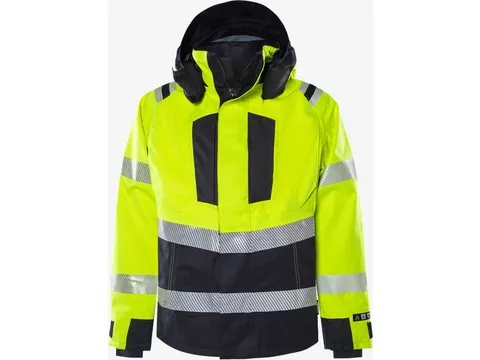 Fristads 4525 jas, fluo geel/marineblauw, maat L, per stuk