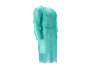 Pp Non Woven Isolatieschort Groen Latex Vrij Regular Weight 100 Stuks - 5