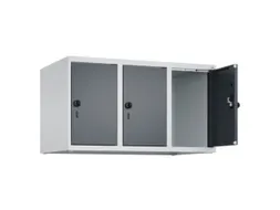 opzetkast,v. locker,3vak.,vak B 300mm,HxBxD 500x900x500mm,draaigrendel