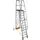 verrijdbare treden-platformladder,eenzijdig,12trede(n),stand H 2,75m