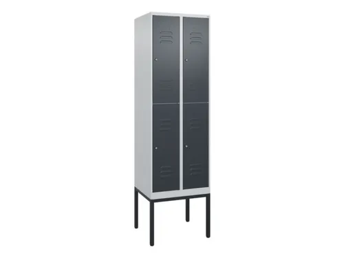 dubbeldekse locker,HxBxD 2120x600x500mm,2x2vak.,vak B 300mm
