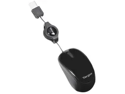 Targus AMU75EU Blue Trace mini Travel muis USB bedraad Zwart