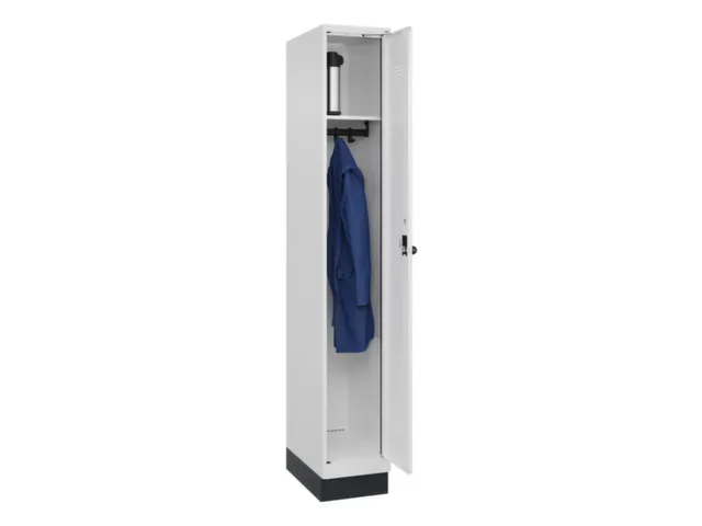 locker,HxBxD 1950x300x500mm,1vak,vak B 300mm,draaigrendel,sokkel