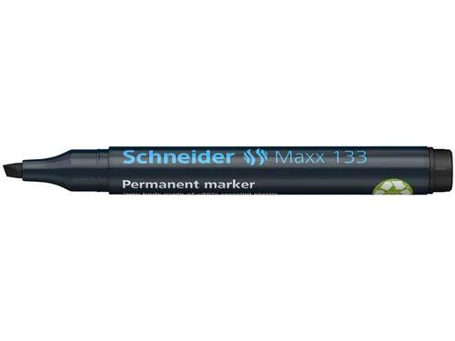 Permanent marker Schneider Maxx 133 schuin 1-4mm zwart