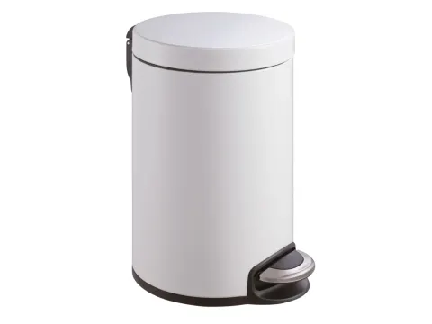 Serene pedaalemmer 20 liter met metalen Binnenemmer Wit