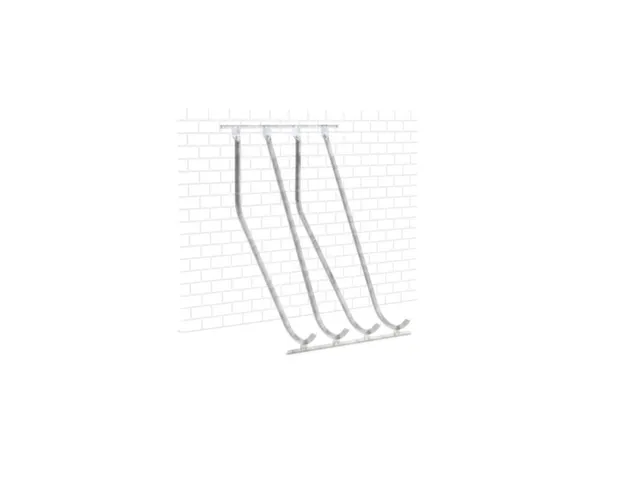 verticaal fietsenrek,L 1400mm,4instelplaatsen,gebruik eenzijdig