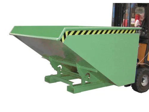 Kiepbak 1103x1070x1720mm 1.2m³ Afrolmechaniek Gelakt Ral6011