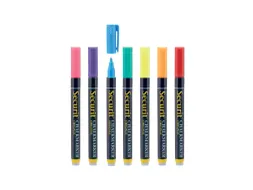 Krijtstift Securit Sma-100 Rond 1-2mm Assorti 7 Stuks