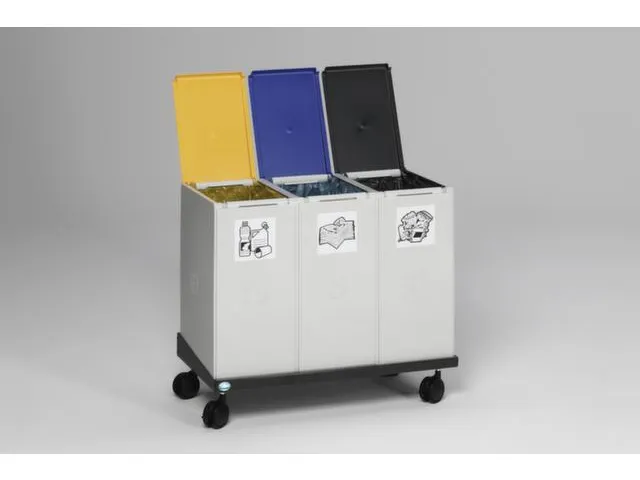 Caisson De Tri Sélectif Module triple HxlxP 570x760x405mm 40L