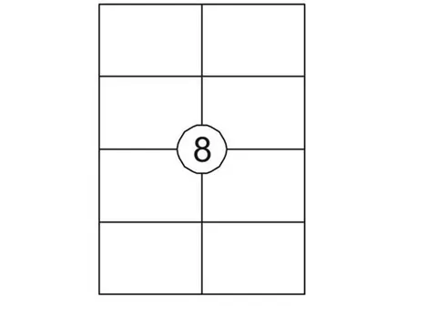 Verwijderbare Etiketten wit 105x74mm Doos a 1000 Vel 42020