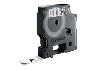 Labeltape D1 Dymo 1978364 12mmx5,5m zwart op wit - 3